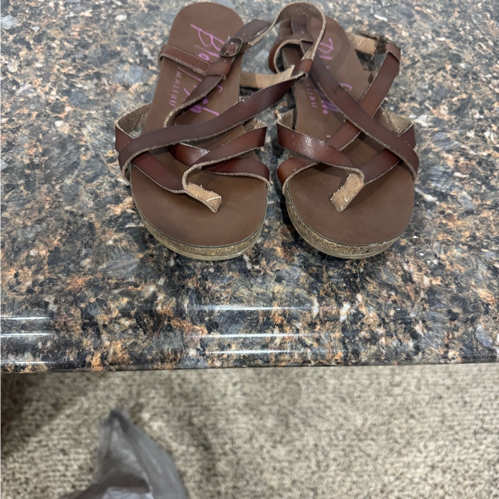 Blowfish Brown Strappy Sandals